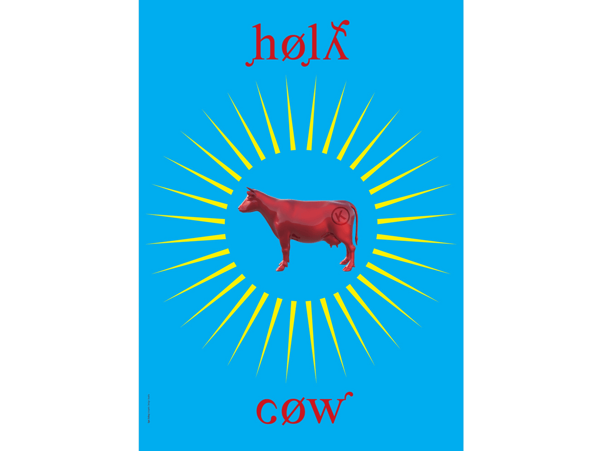Printed Posters - "Holy Cow", Designed by Igal Gabay