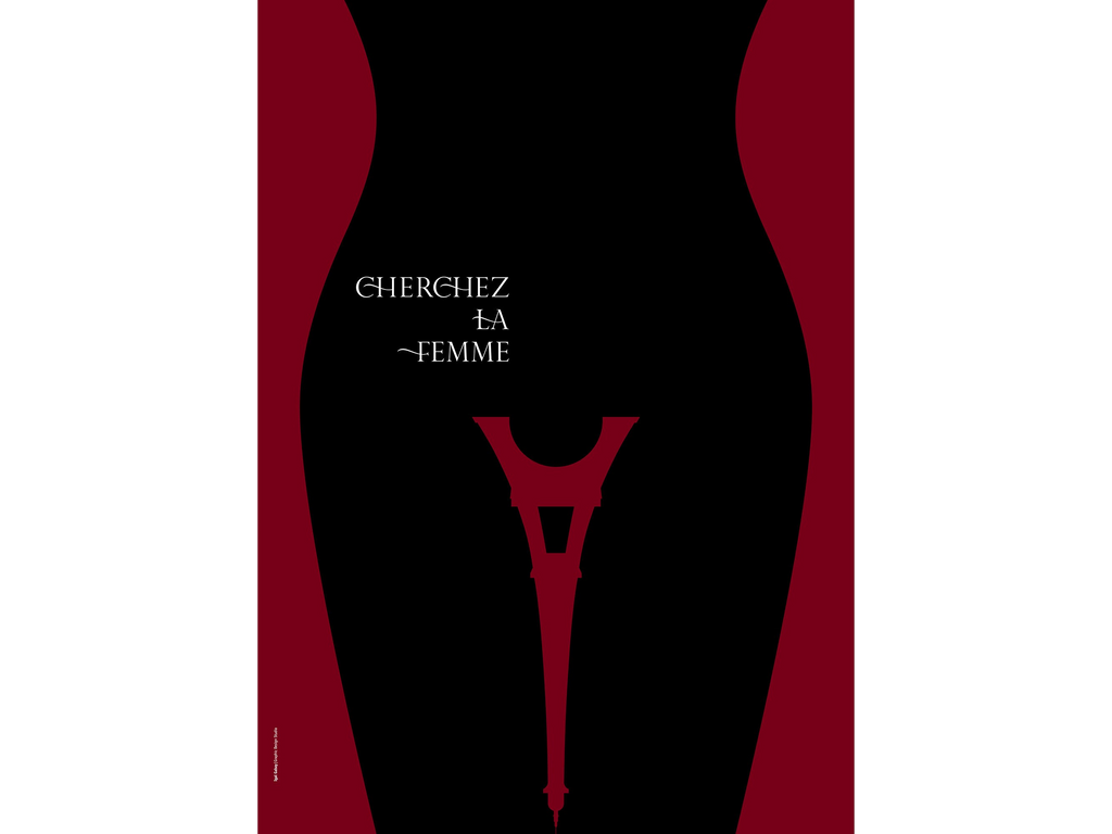 Printed Posters - "Cherchez La femme", Designed by Igal Gabay