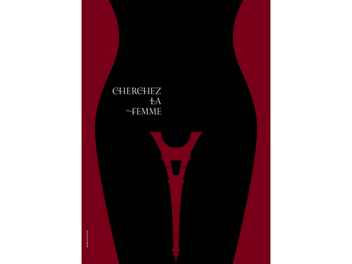 Printed Posters - "Cherchez La femme", Designed by Igal Gabay