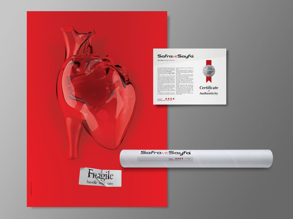 Printed Posters - "Fragile", Designed by Igal Gabay