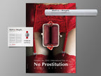 Printed Posters - "No Prostitution", Against Prostitution poster, Designed by Igal Gabay